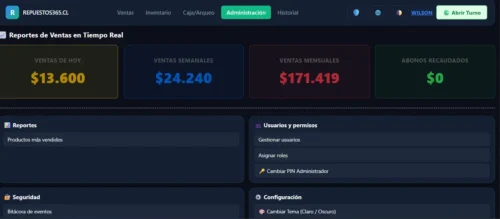 Punto de ventas repuestos365 - Prueba (3 Meses)