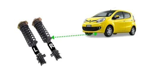 Par de amortiguadores completos Amortiguadores Delanteros Changan Benni 1.3