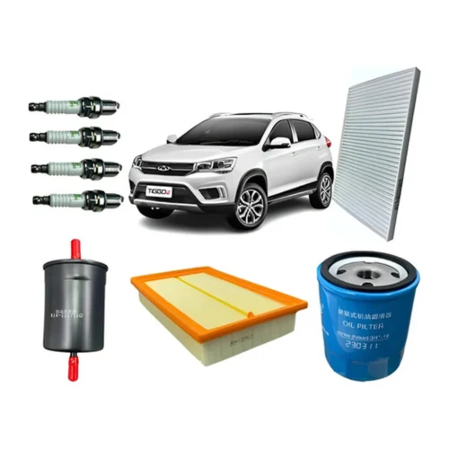 Kit De Filtros + Bujías Chery Tiggo 2 1.5cc Hasta 2021